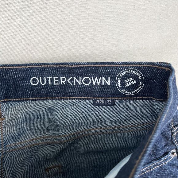 Outerknown Ambassador Slim Fit Jeans Men’s 28x32 Selvedge Denim Dark Wash Pants‎ - Picture 12 of 16